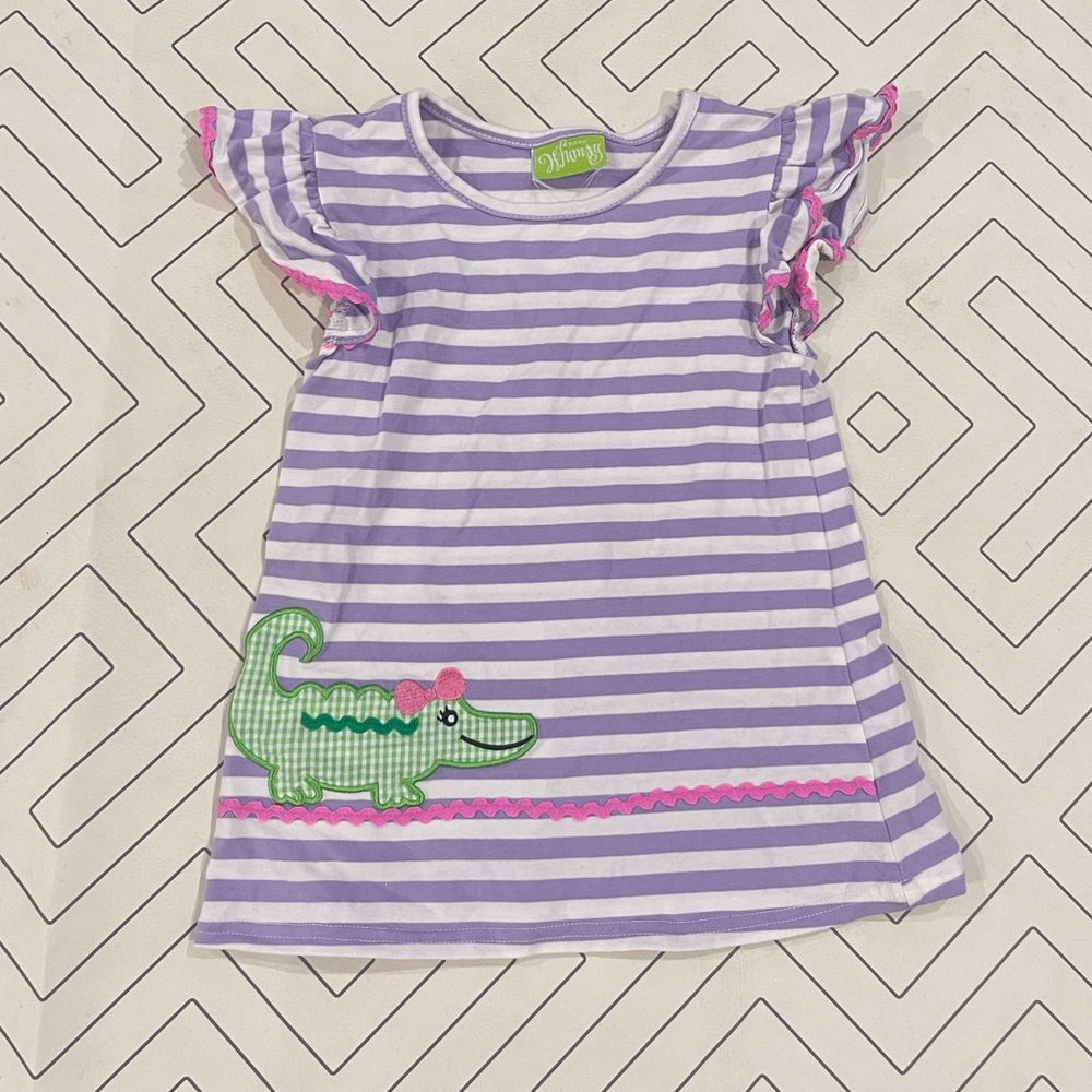 Classic Whimsy Striped Alligator Top
